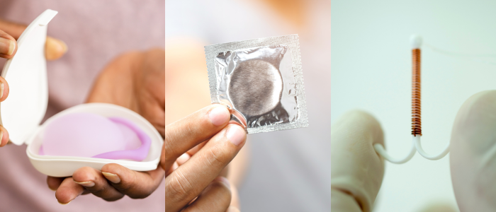 3 types de contraception mécanique